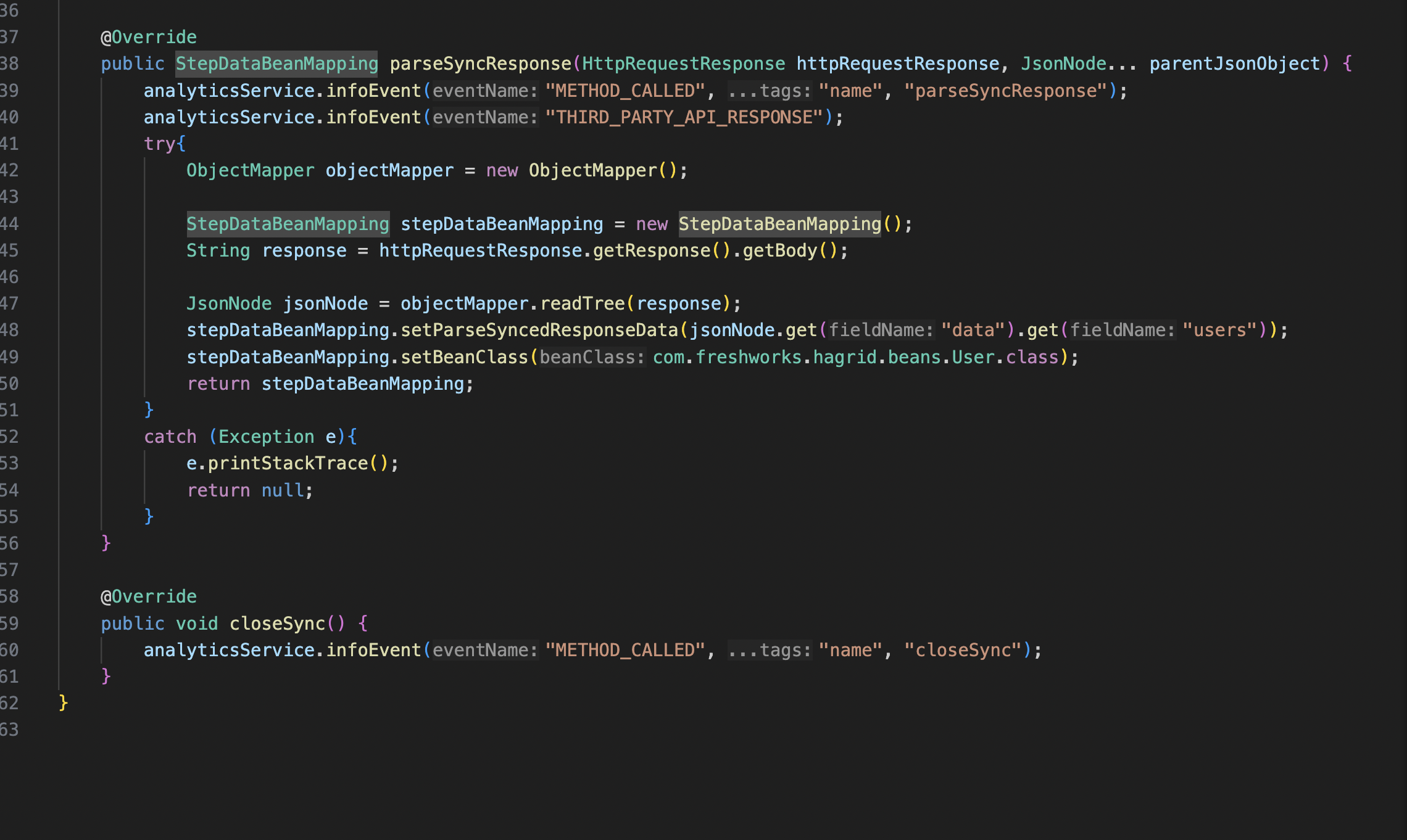 Steps Methods Overridden 5